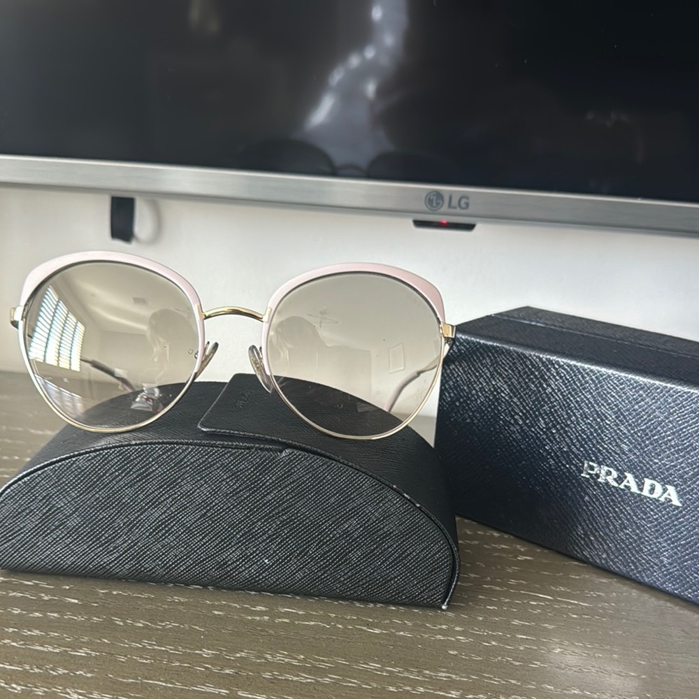 Prada Pink Aviator Sunglasses